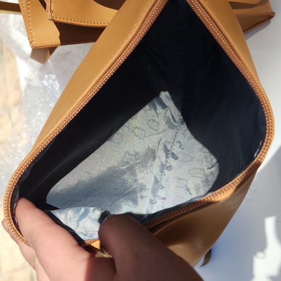 Pixie Mood 2 Piece Set - Shoulder Tote and Mini Zip Bag - Vegan Leather - Picture 9 of 10